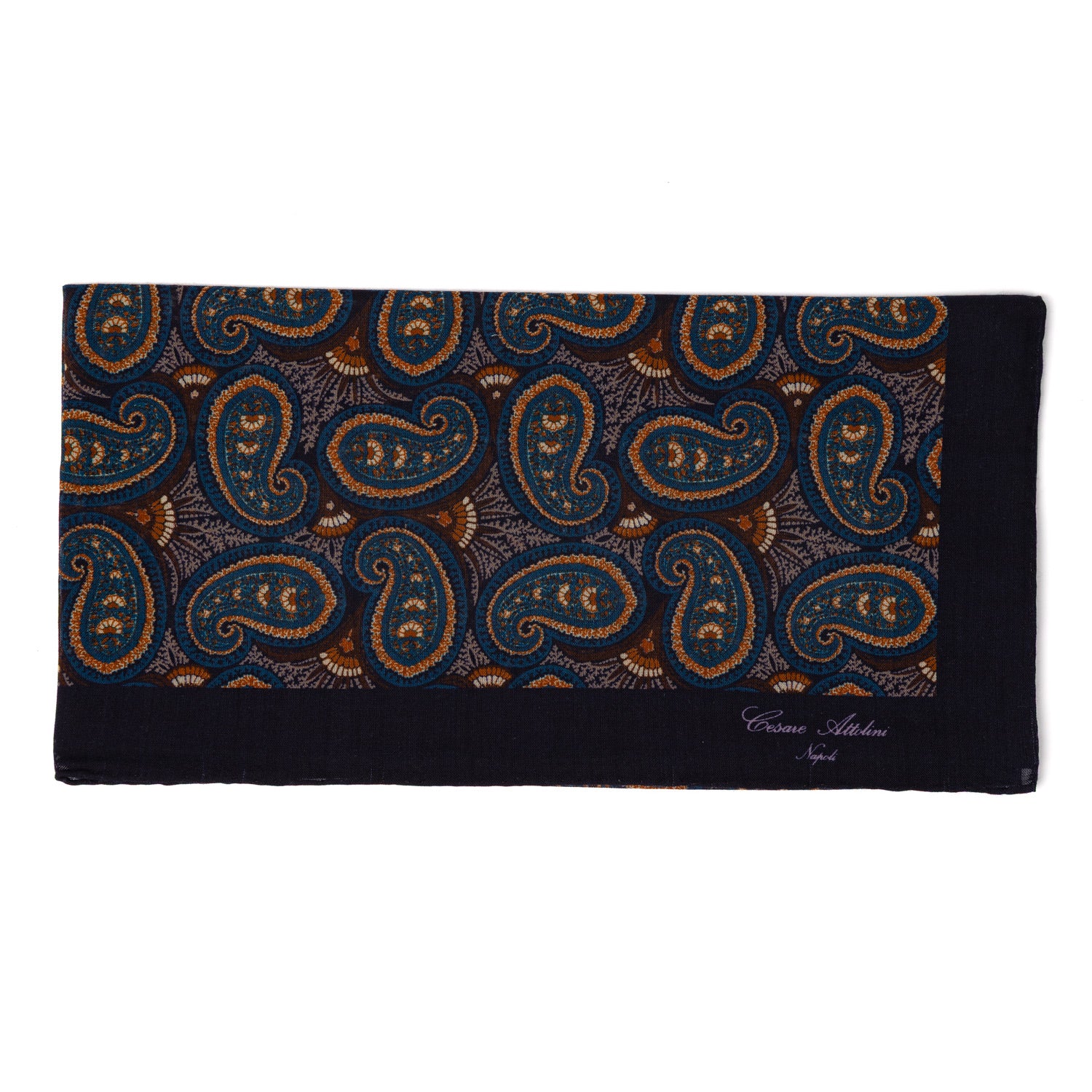 Halstuch "Foulard" aus Wolle und Seide - Handarbeit
